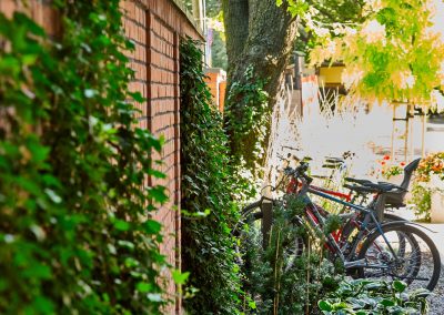 Cloakrooms and showers for cyclists in Herbewo Office Centre