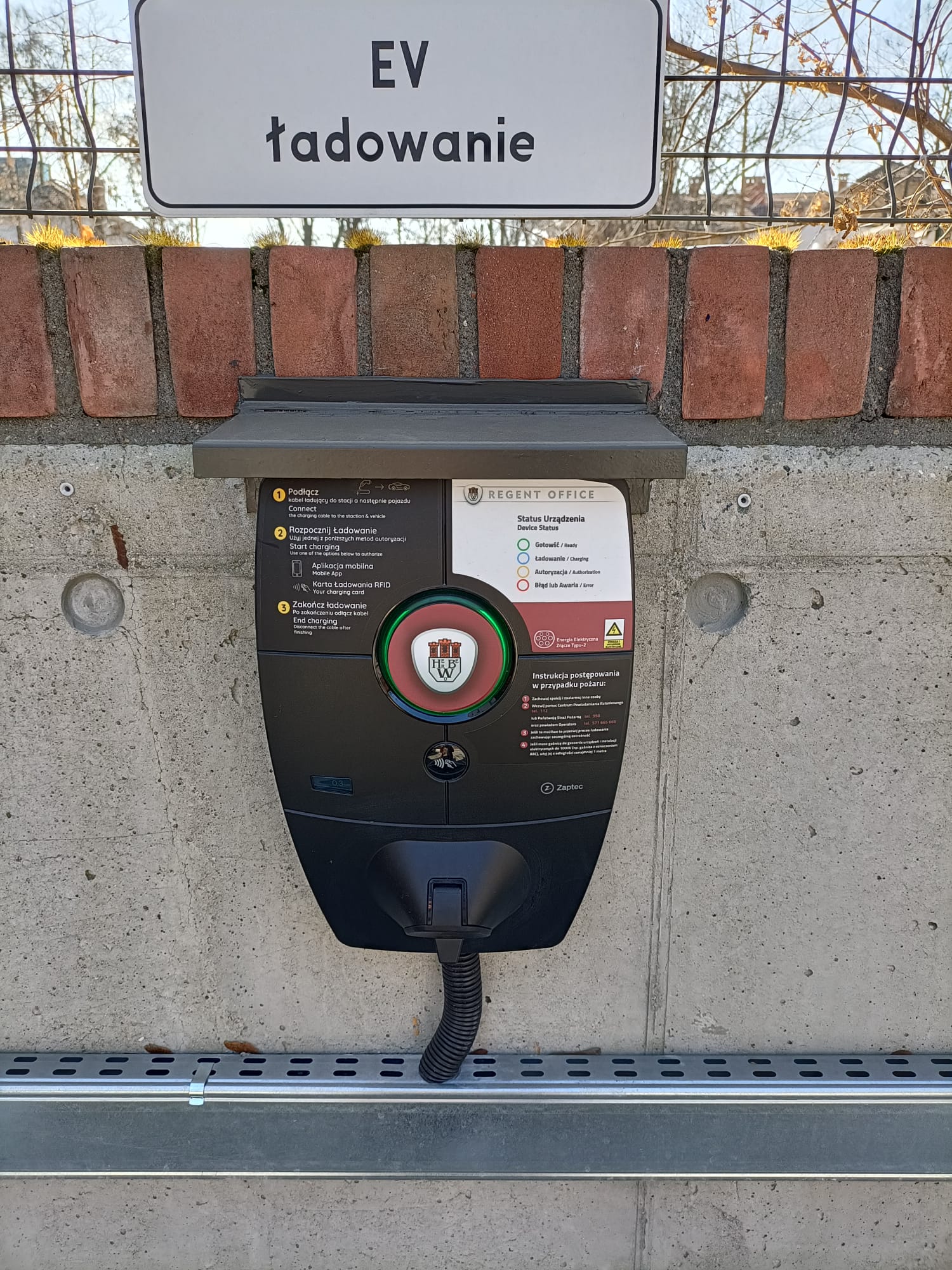 Electric Car Charger at Regent Office
